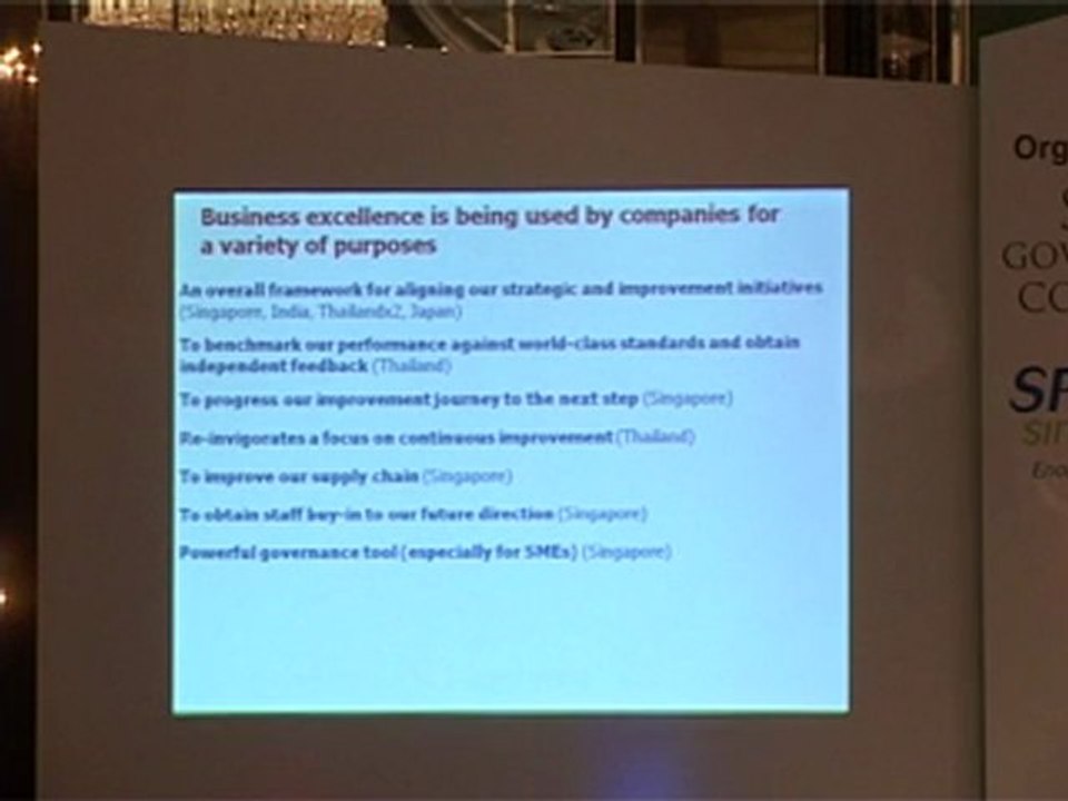 Why use business excellence?