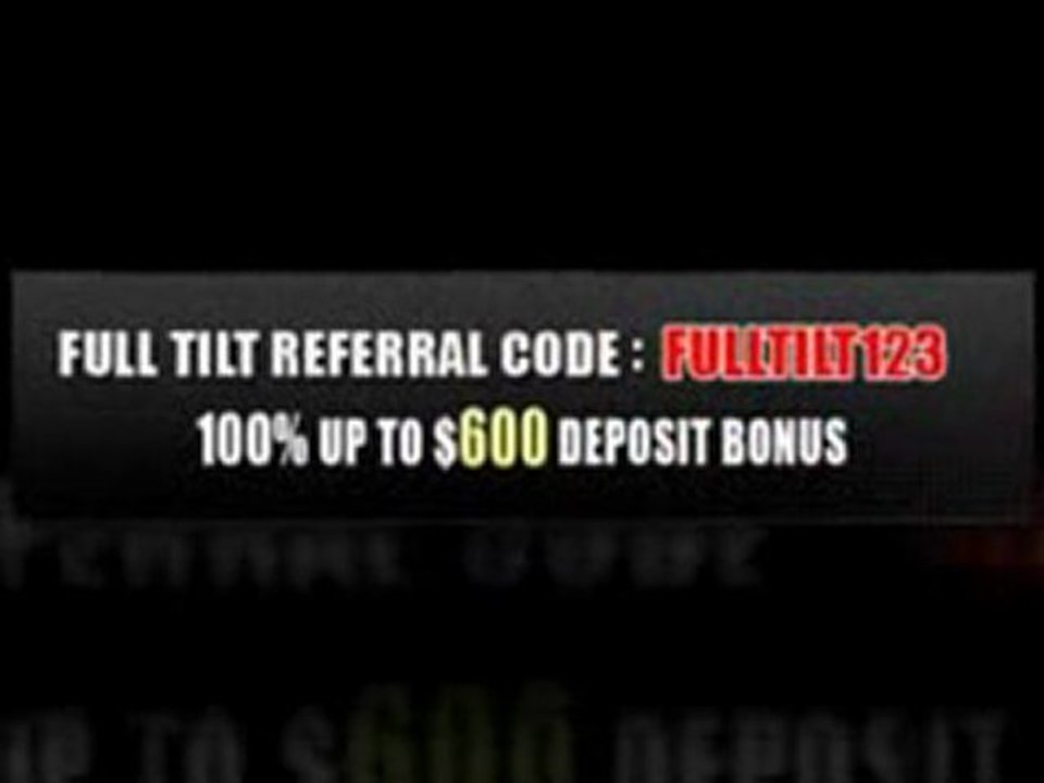 Complete Full Tilt Referral Code