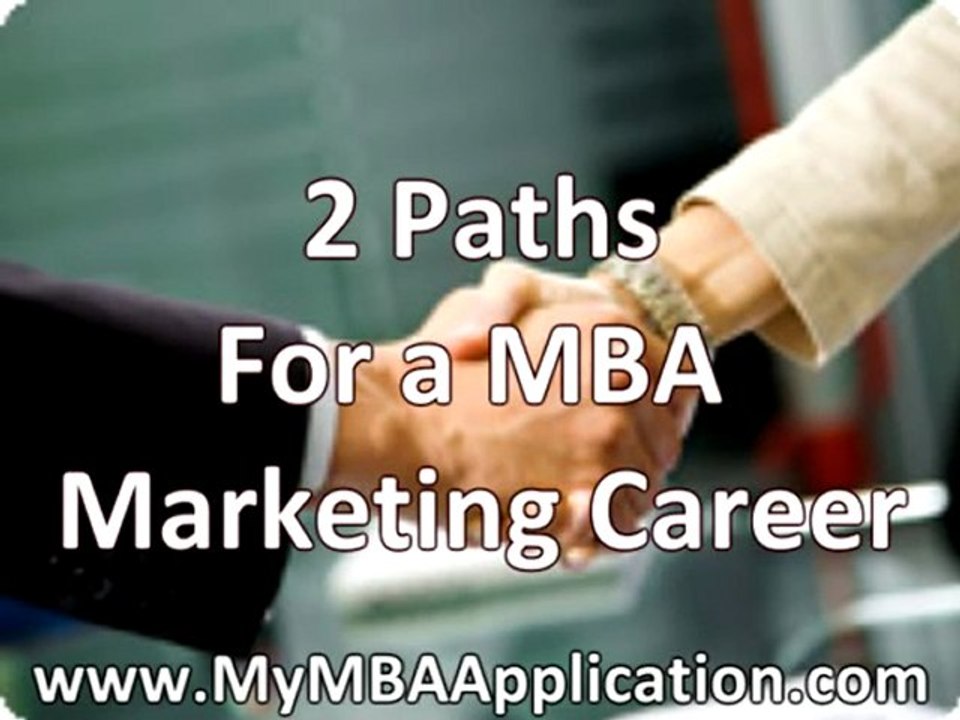 MBA Marketing Career - Typical Career Paths