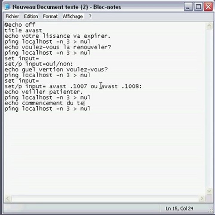 Virus.bat np: Comment se venger de vos ennemis