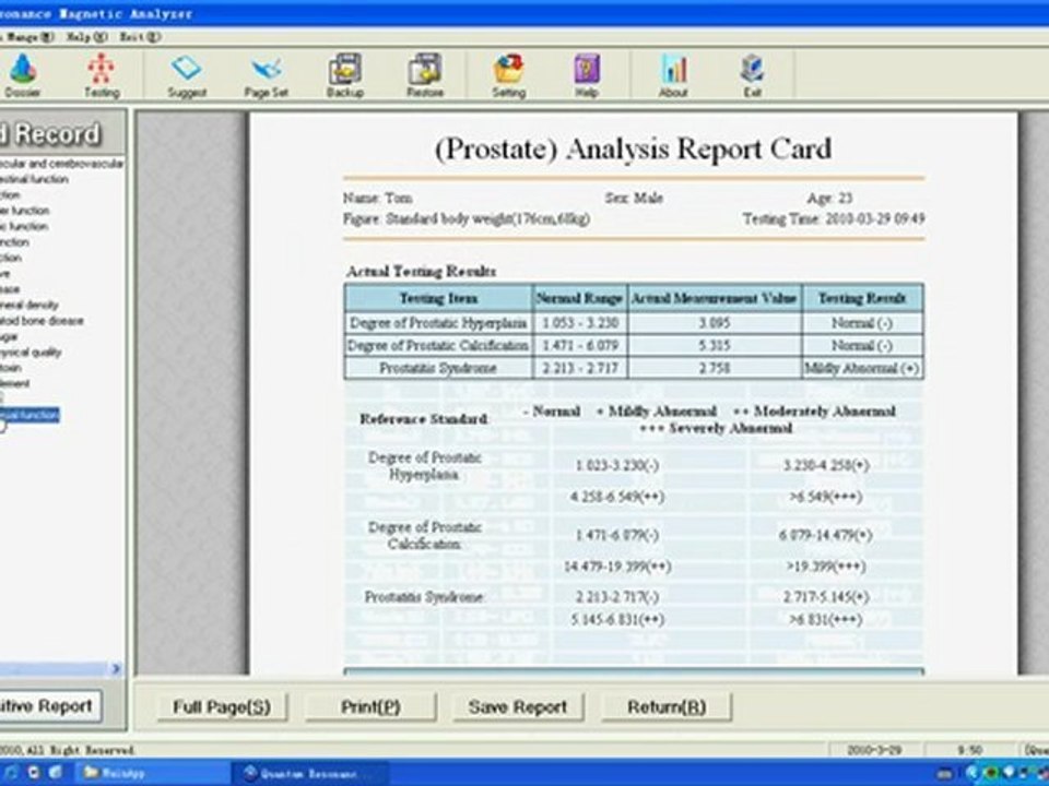 Analizador de Resonancia Magnetica Cuantica