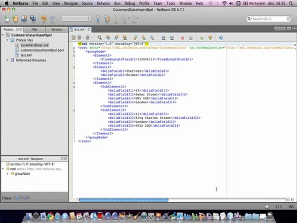 Test custom encoder in netbeans