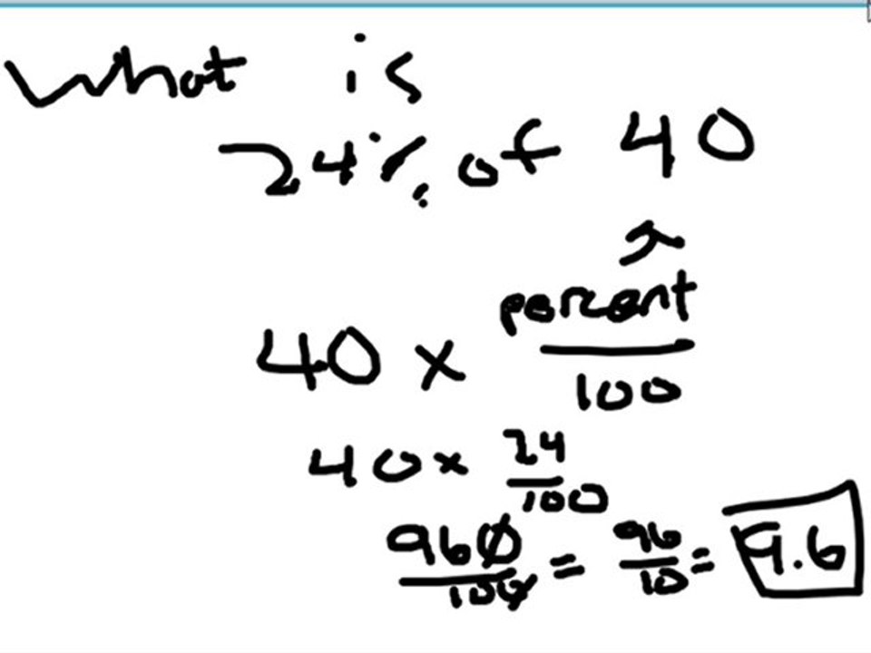 Algebra 1 Percentage