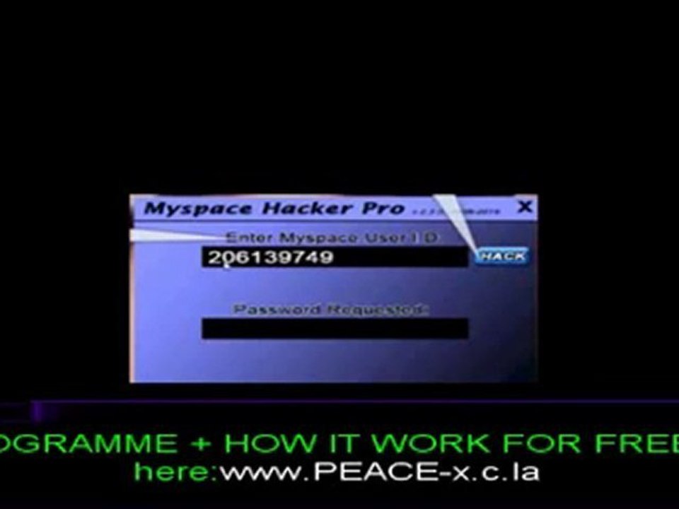 hacking myspace software work 100%