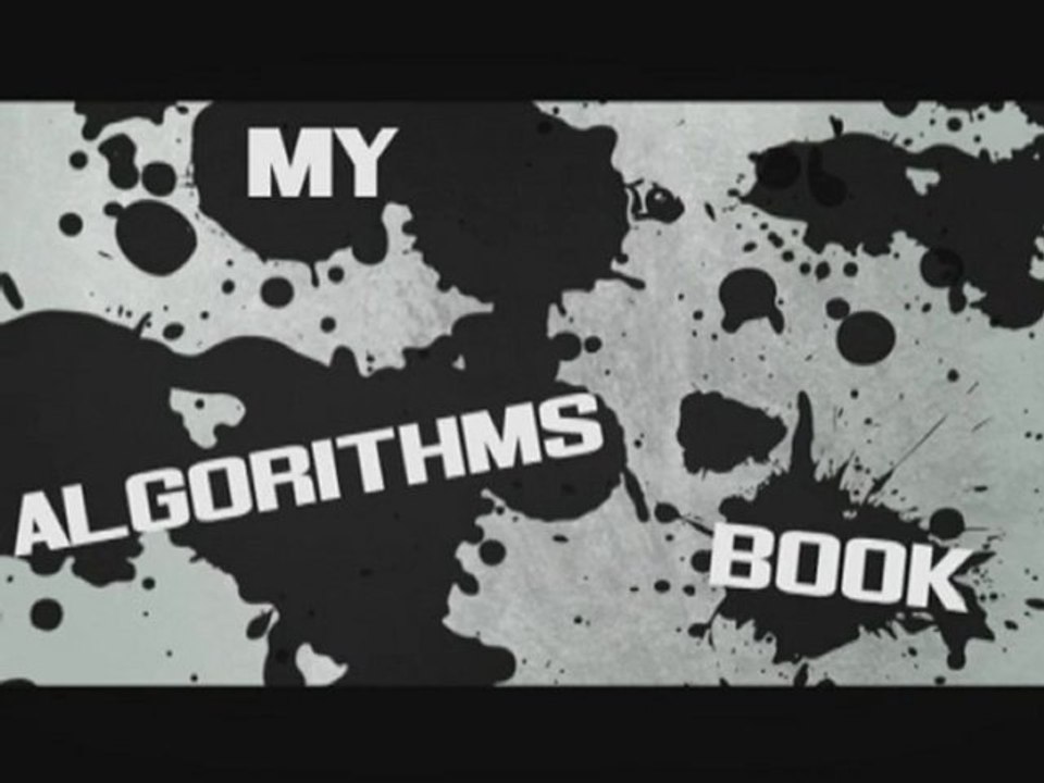 My algorithms book (adv 1)