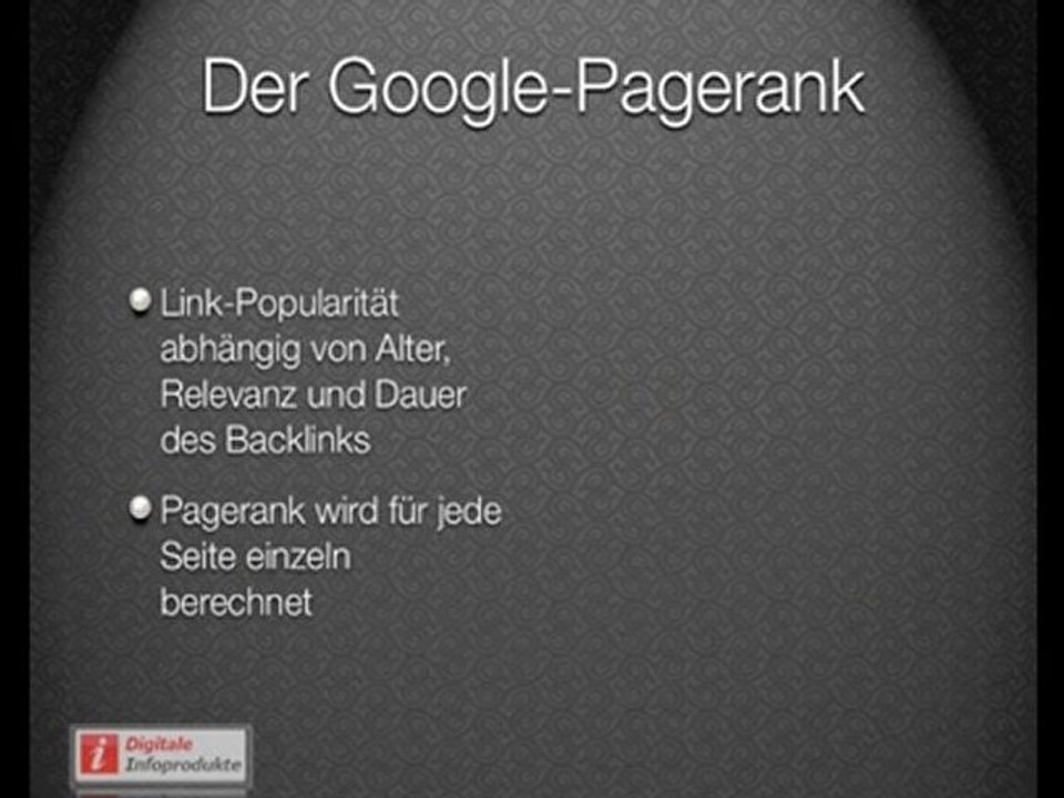 Was bisher über den Google-Pagerank bekannt ist