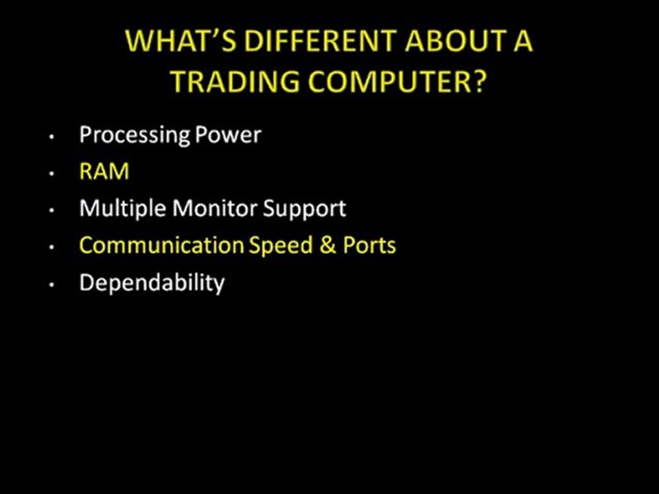 Computers for Trading, What's The Difference?