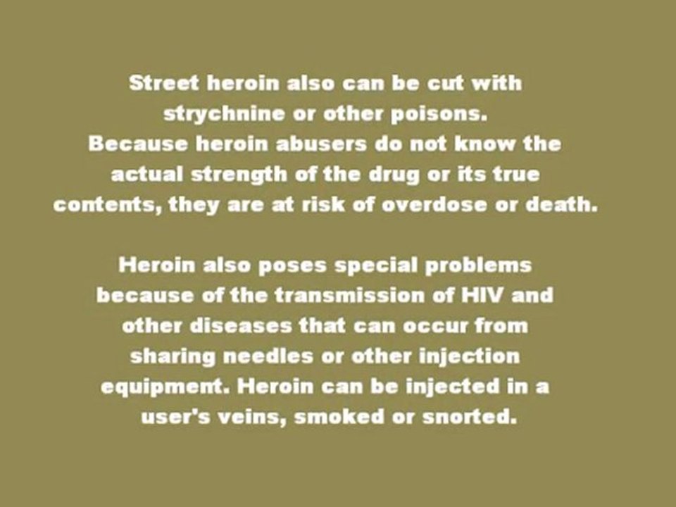 What Is Heroin - http://aforeverrecovery.biz/