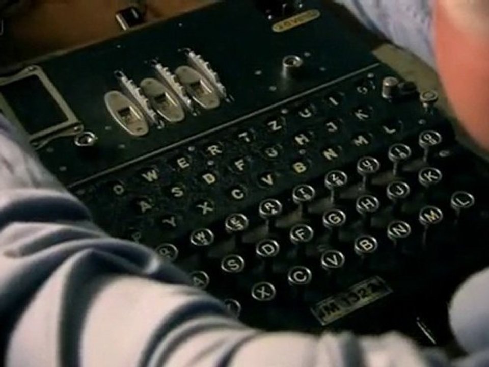 Richard Dawkins shows Turing's cryptanalytic machine