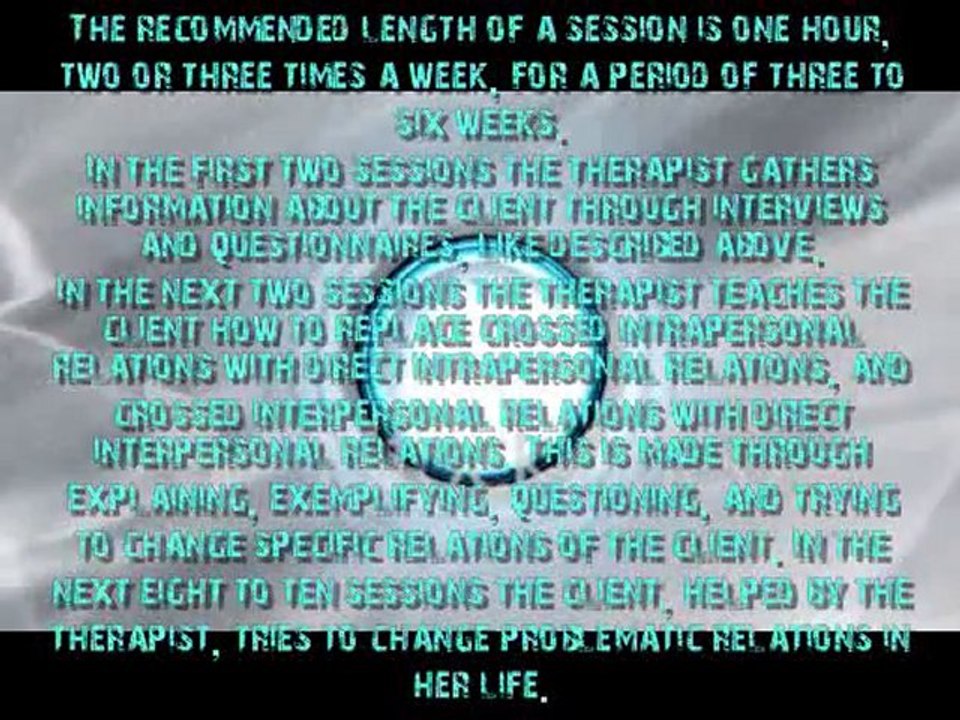 Therapy sessions and techniques