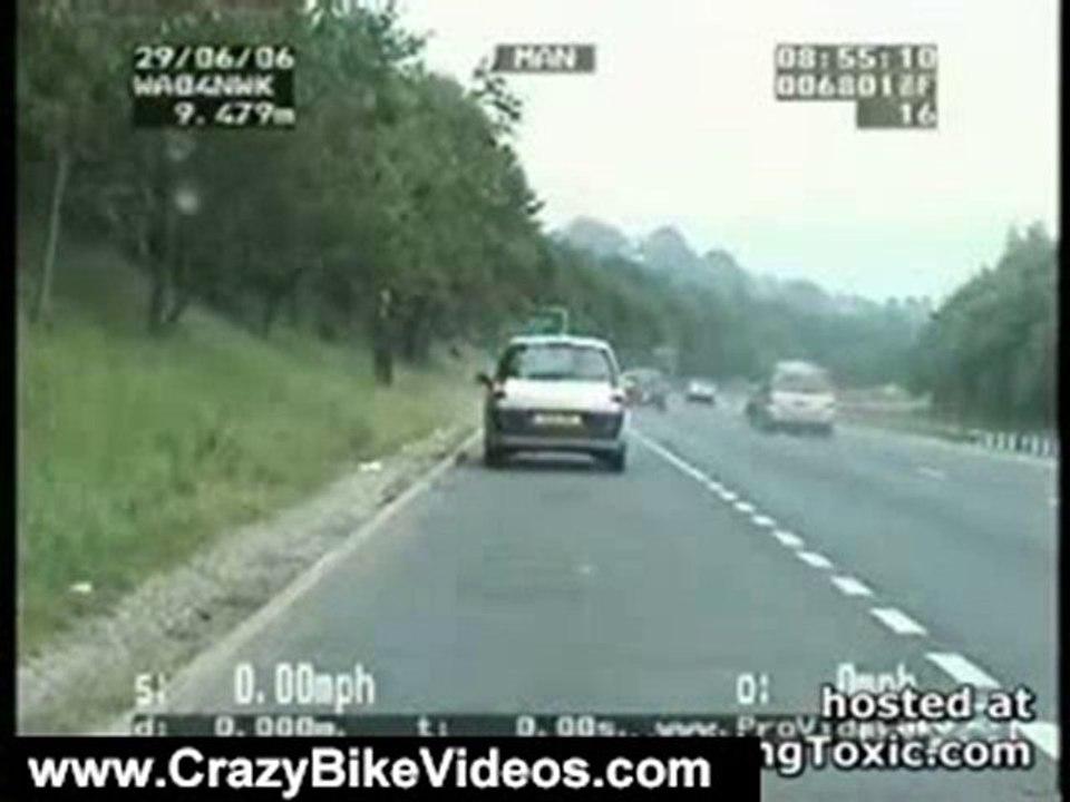 Crazy Bike Videos: Car Crashes Cycle