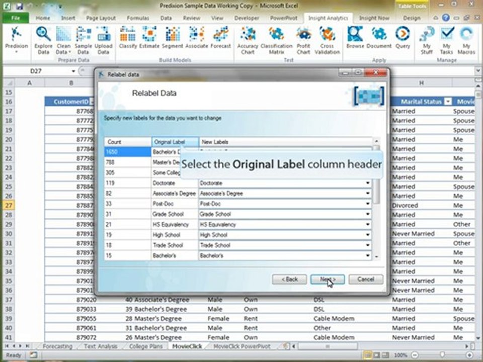 Using Relable to clean data in Excel