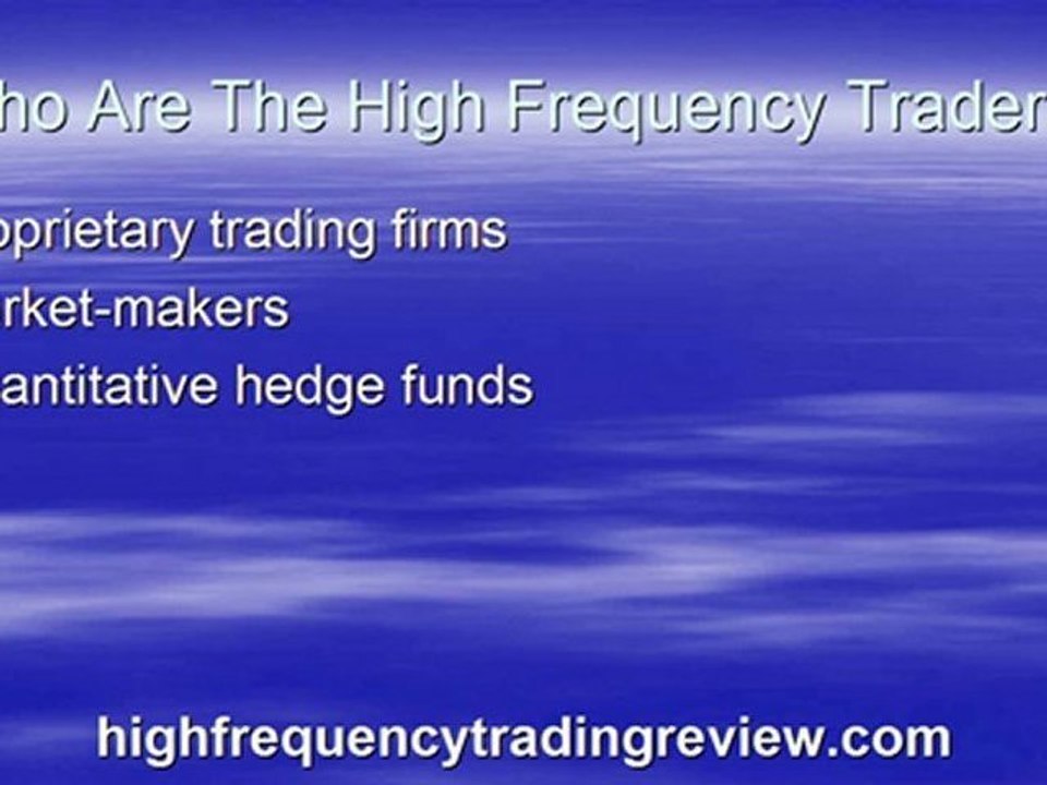 High Frequency Trading