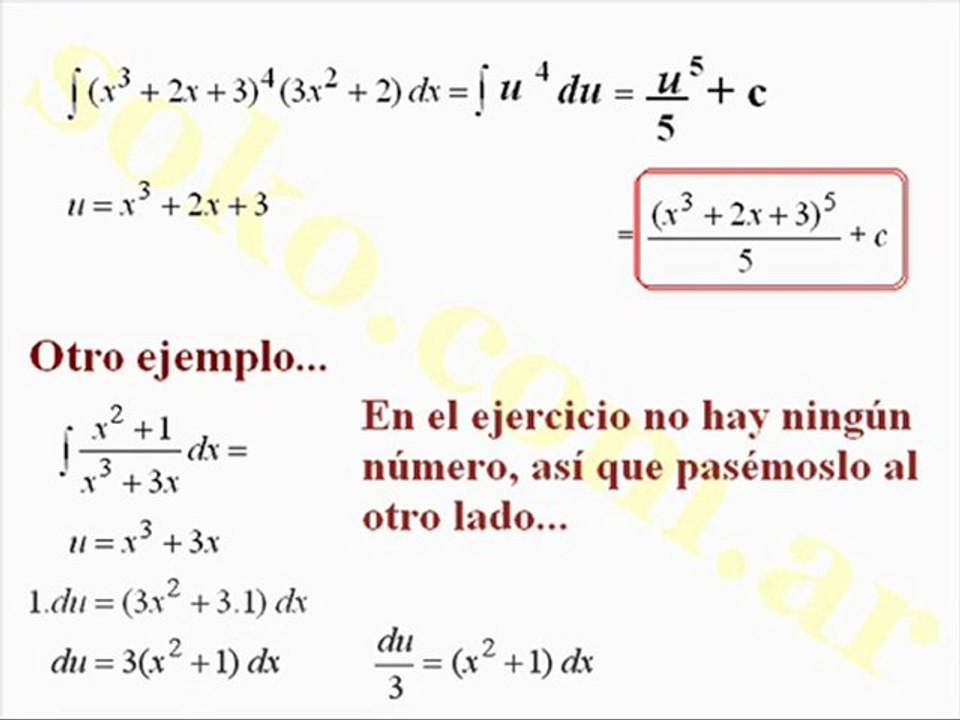 Matemática (CBC) Aprendiendo a integrar