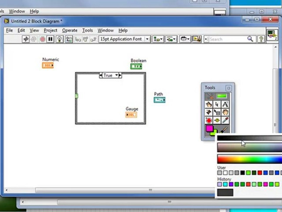 Adding Color to VI Front Panel & Diagram 🎨