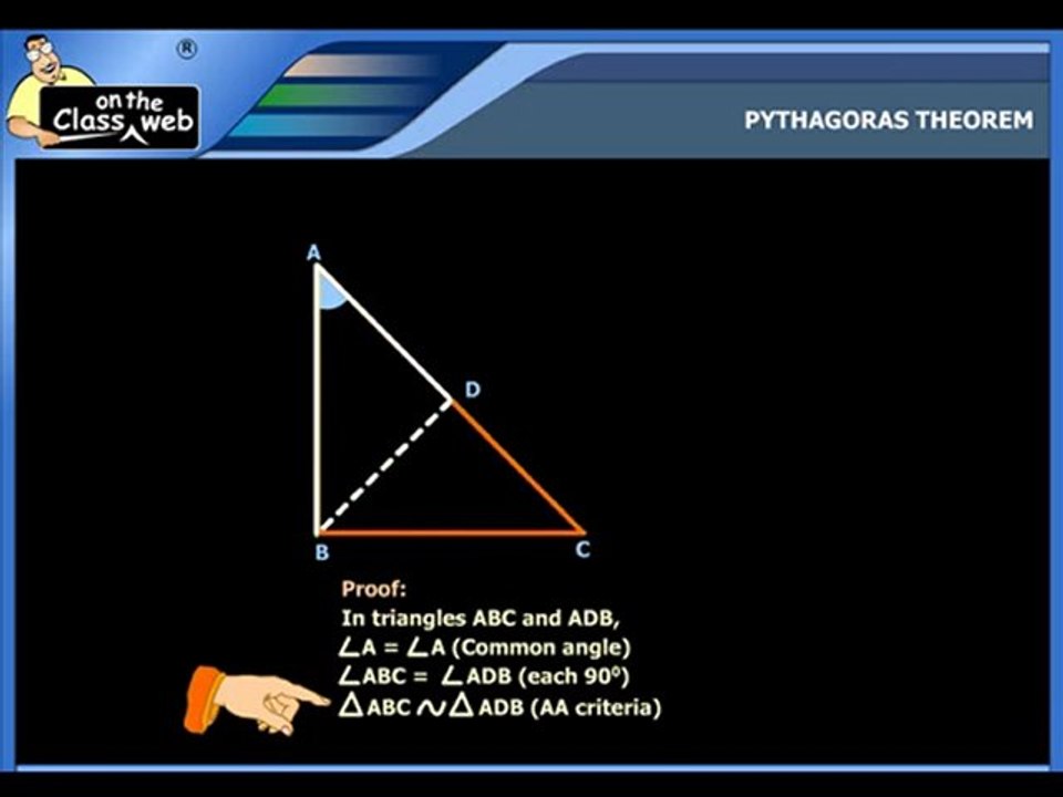 Pythagorus theorem.