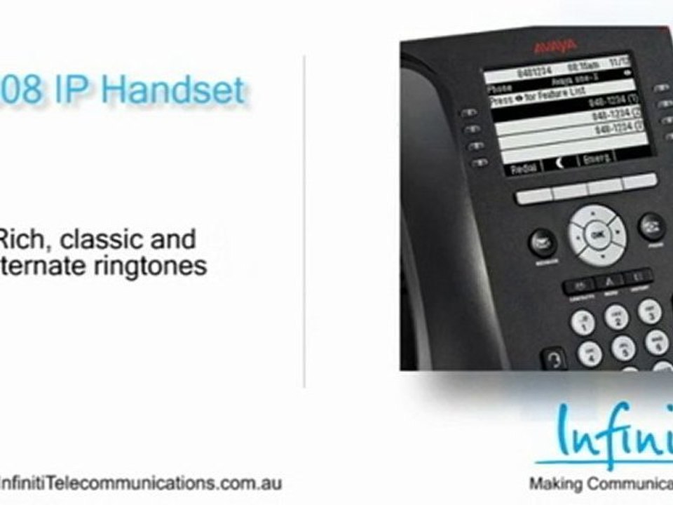 Avaya 9608 Handset Video Overview