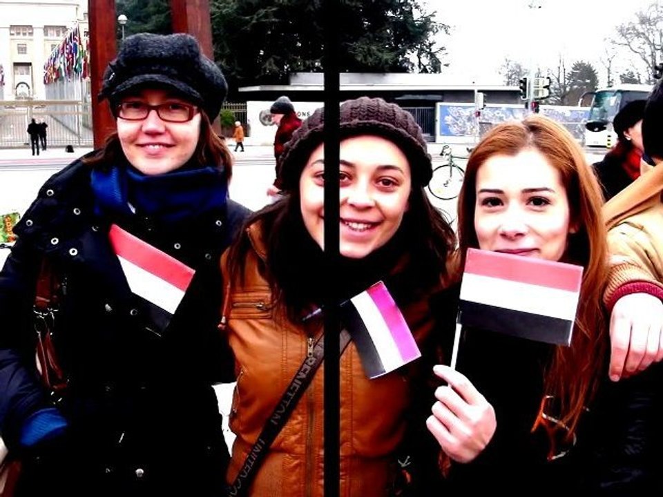 Manifestation de soutien aux egyptiens, Genève 30.01.2011