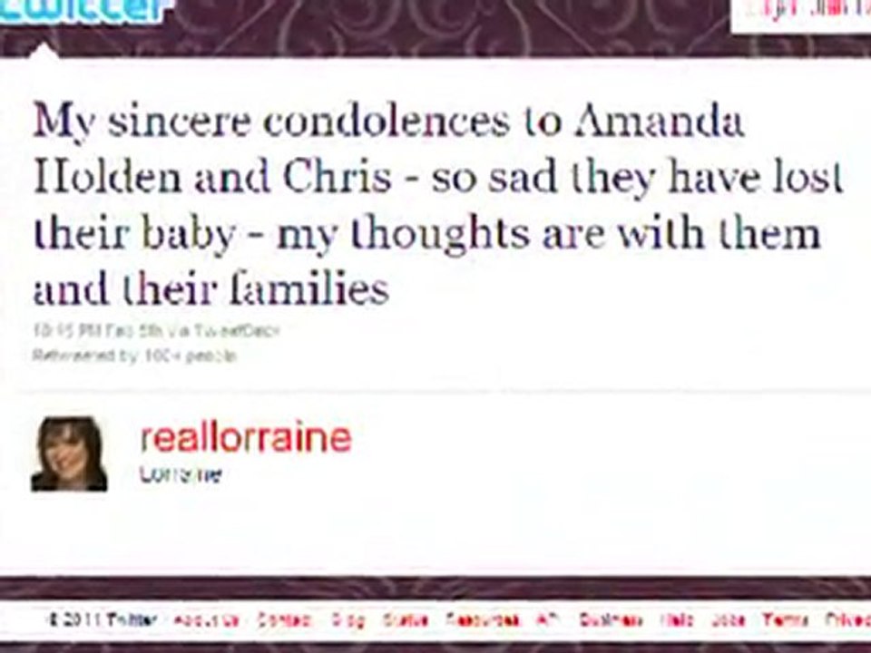 Celebs rally round Amanda Holden