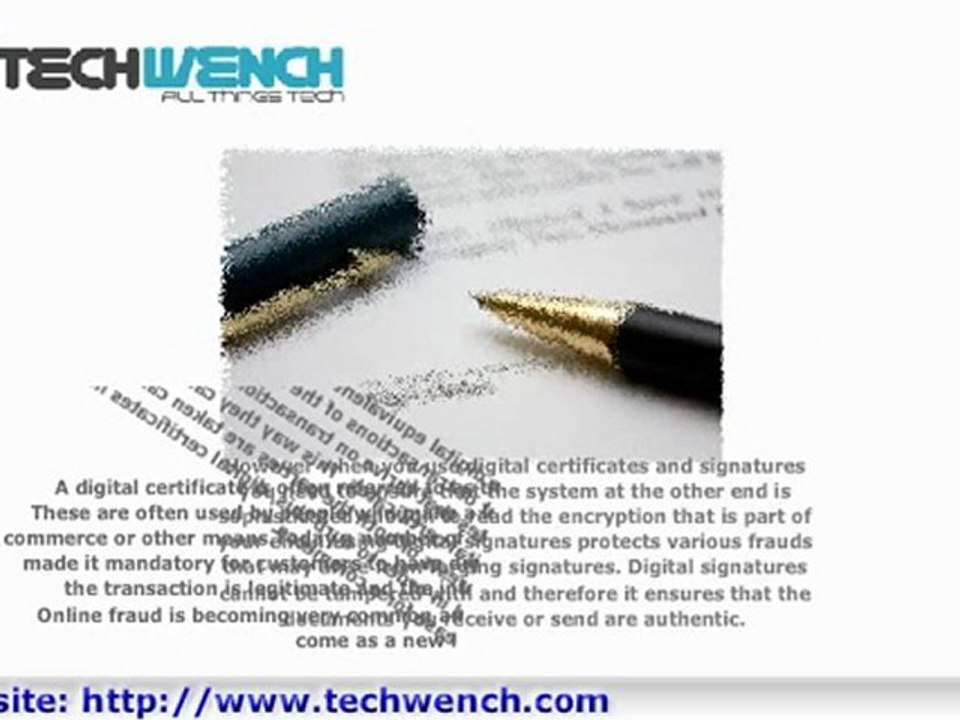 Using Digital Signatures and Digital Certificates