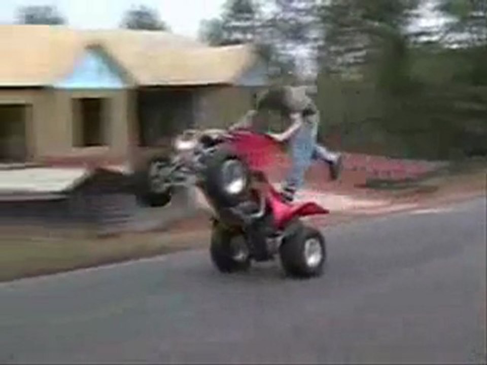 Four wheeler stunts!