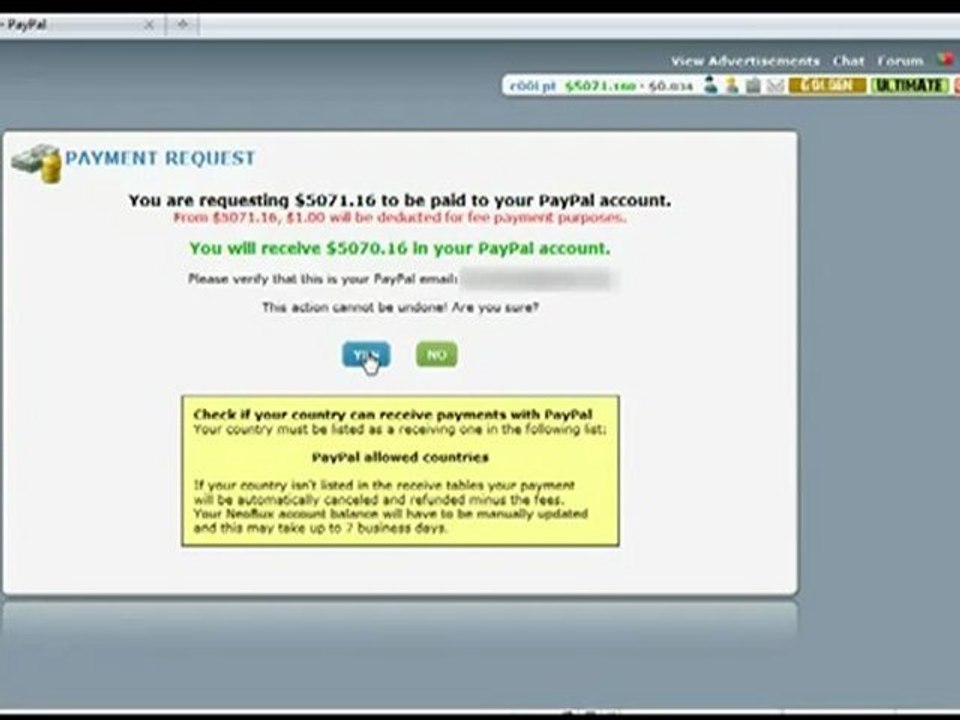 Ganhando $5000 no Neobux