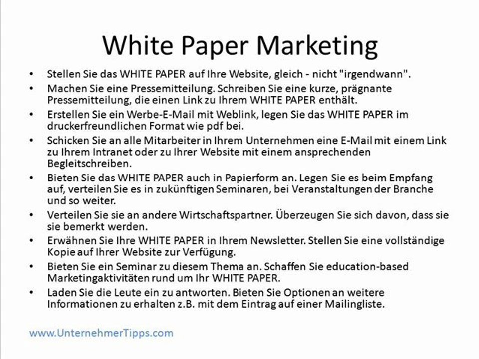Whitepaper Marketing