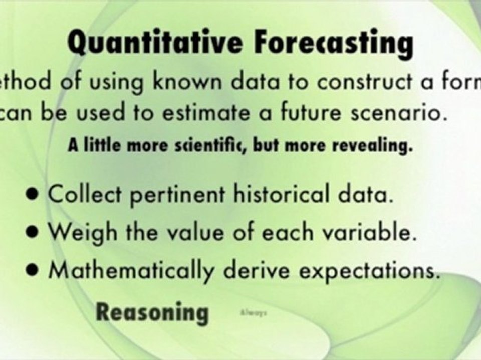 Forecasting Techniques
