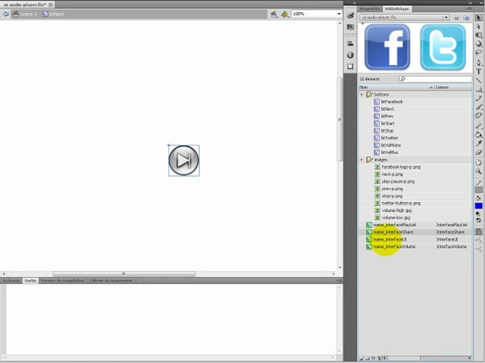 Comment développer un player MP3 en ActionScript Flash avec Pixlib ? partie 1