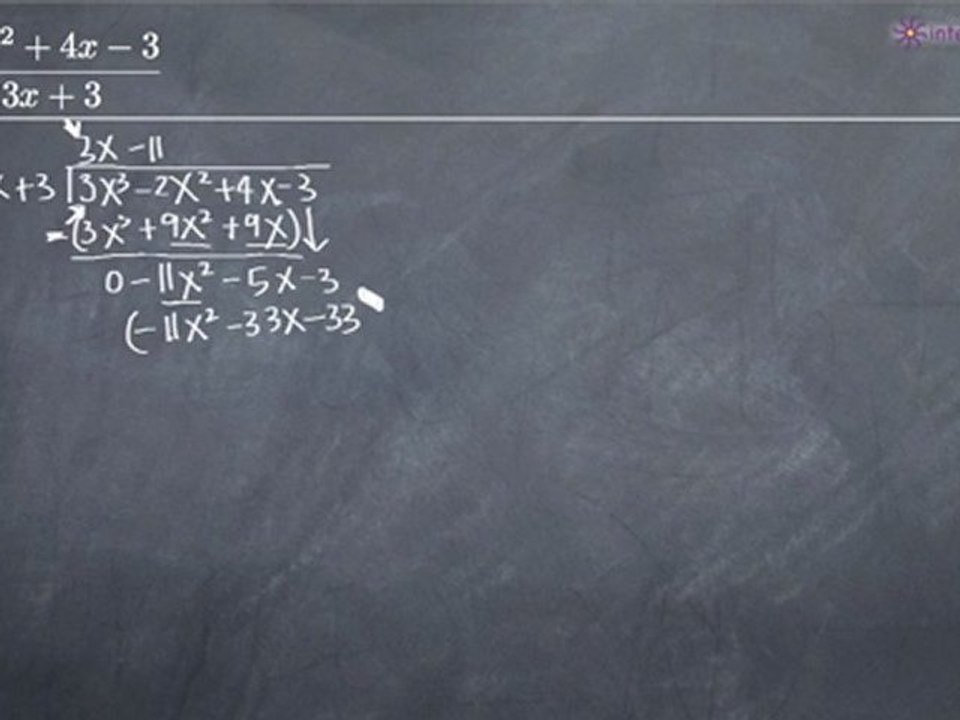 Long Division of Polynomials Example 1