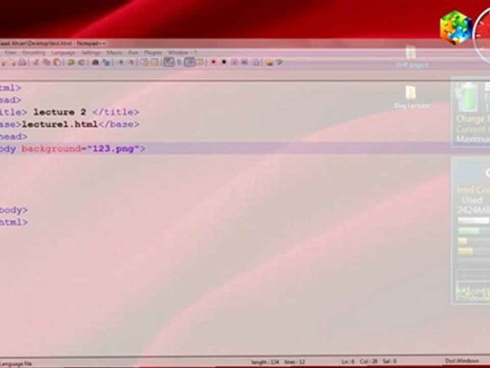 HTML Lecture # 2 - {cswithsaad.blogspot.com}