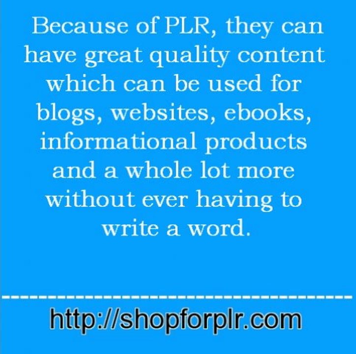 What Is PLR?