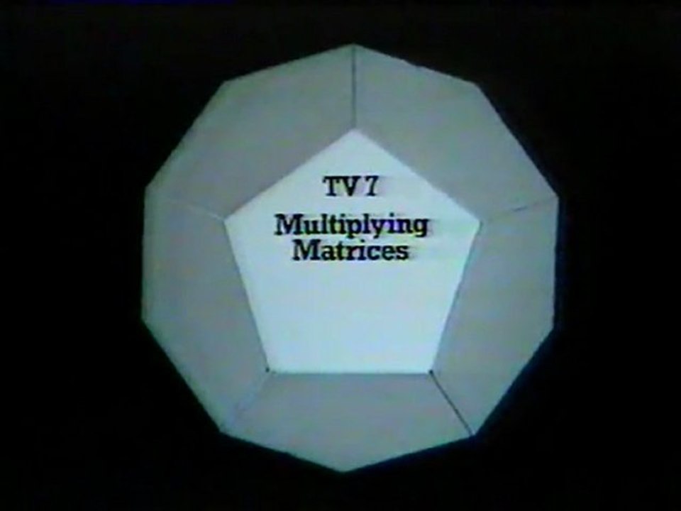 Pure Maths 07 : Multiplying Matrices