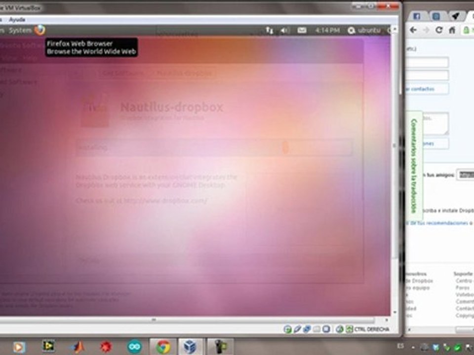 Dropbox en VirtualBox 3
