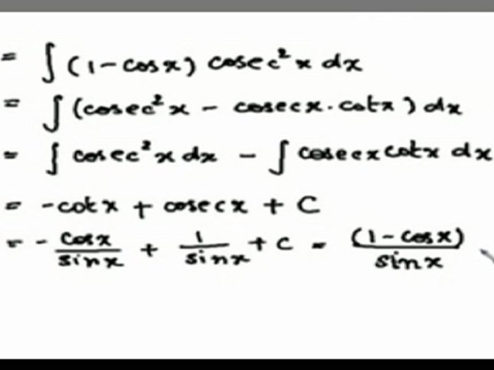 Indefinite Integrals - Simple Integration