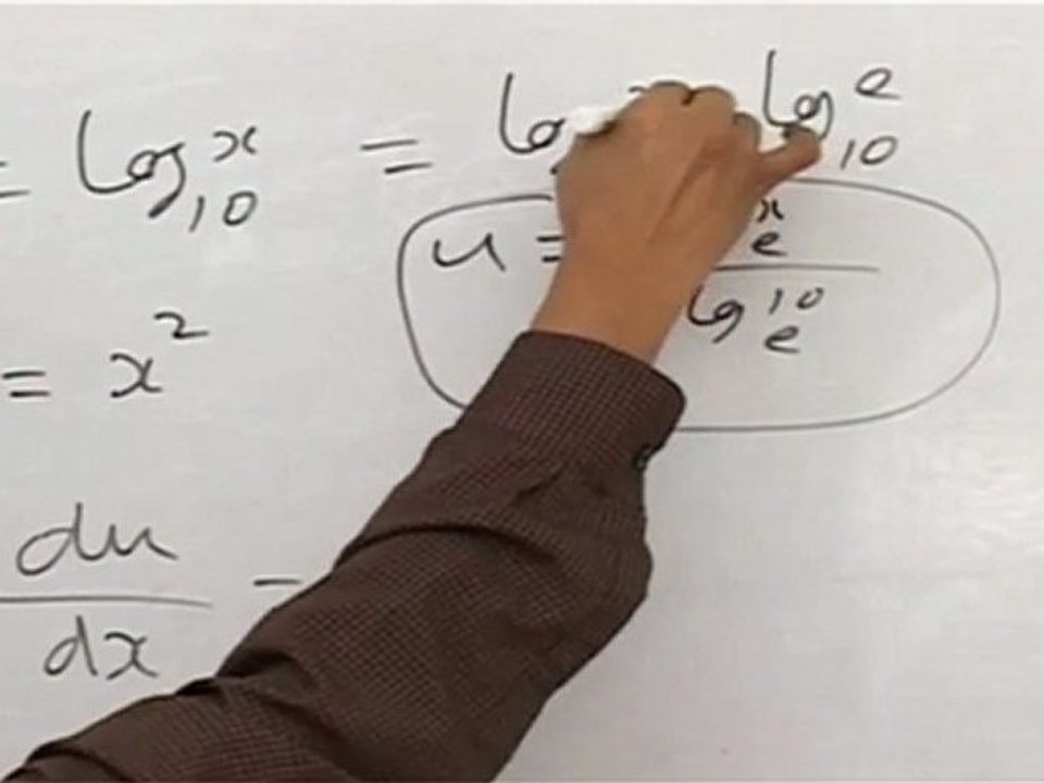 Derivative of one function with respect to another function