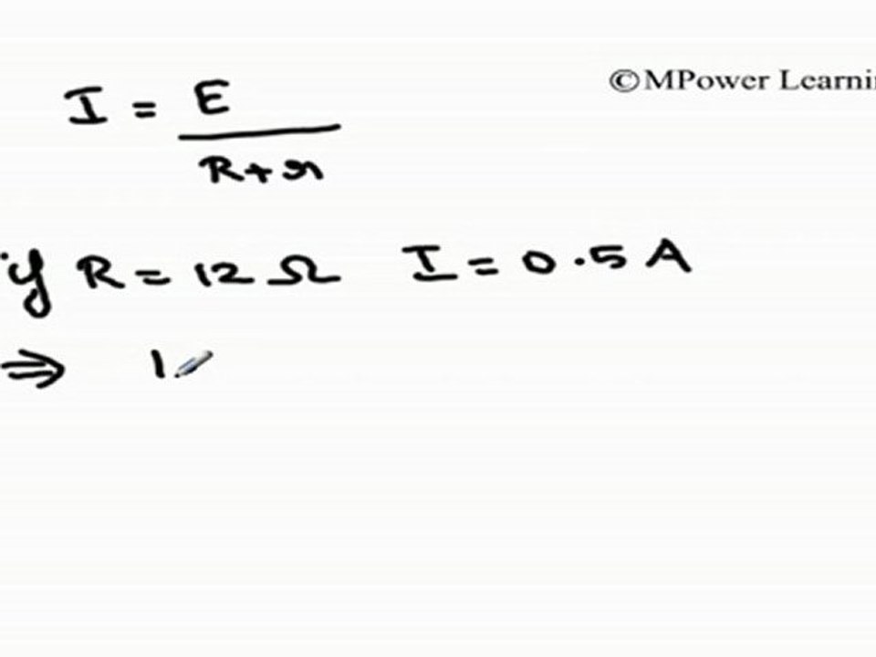 Potential Difference and EMF of a Cell