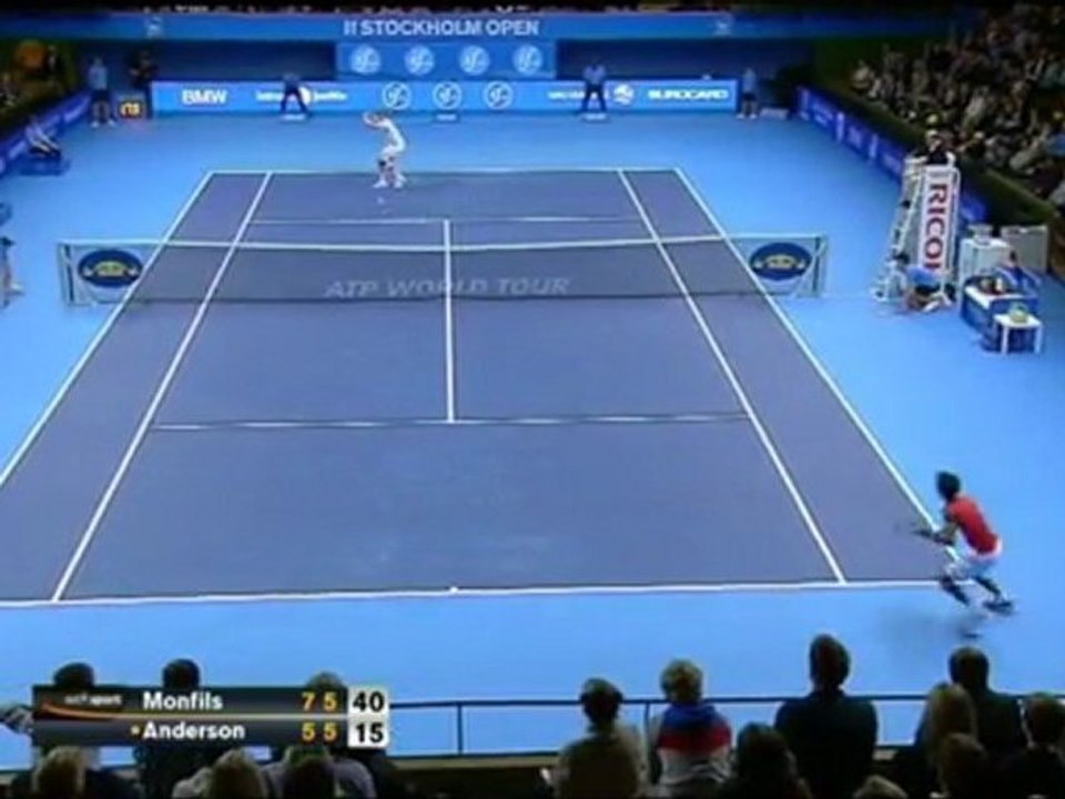 Monfils bat Anderson 7-5, 7-5