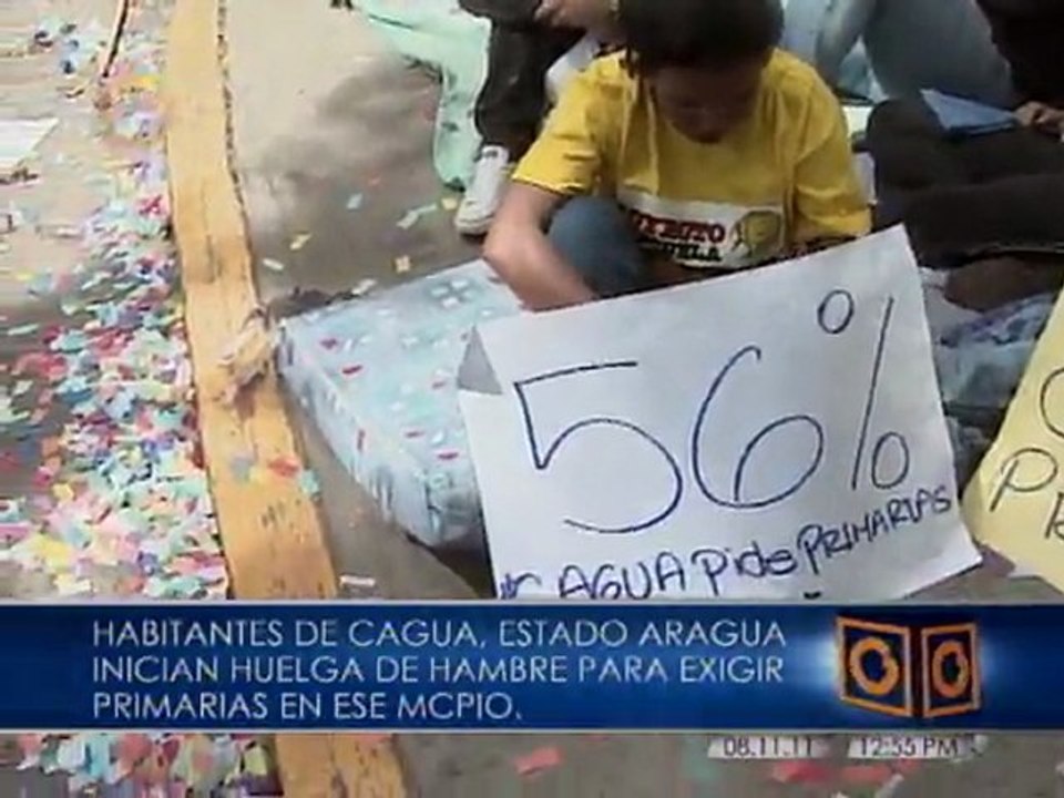 Habitante de Cagua Inicia Huelga de Hambre por Primarias en el Municipio