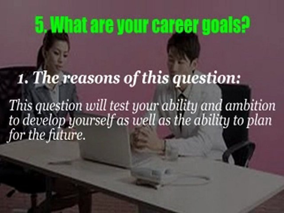 Common interview questions and answers