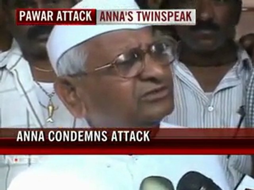 Anna on Sharad Pawar attack: 'Only one slap?'