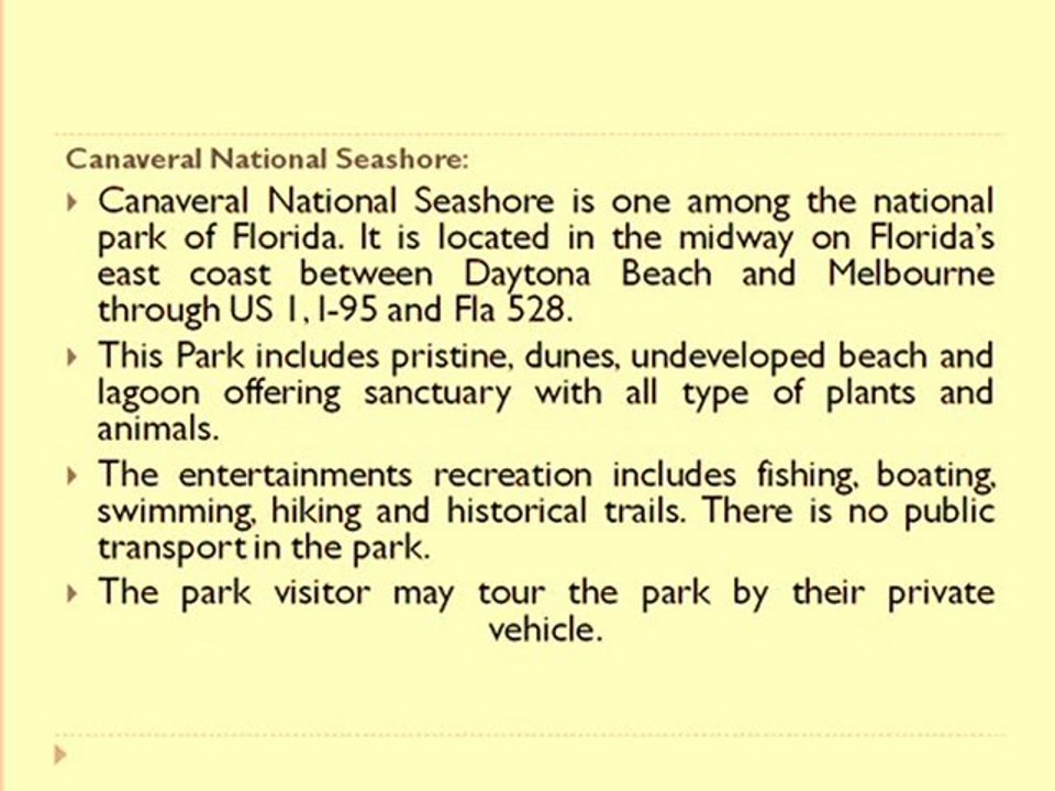 Florida National Parks and its Types