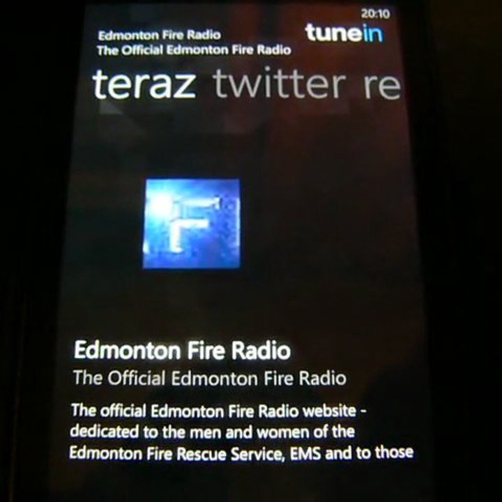 TuneIn Radio: Edmonton Fire Radio