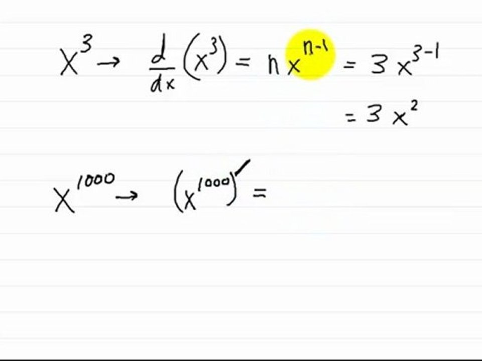 Calculus Derivatives Power Rule Part 2
