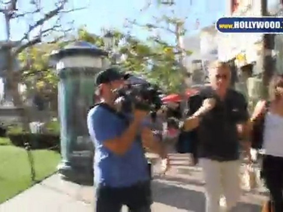 Dolph Lundgren shops at The Grove