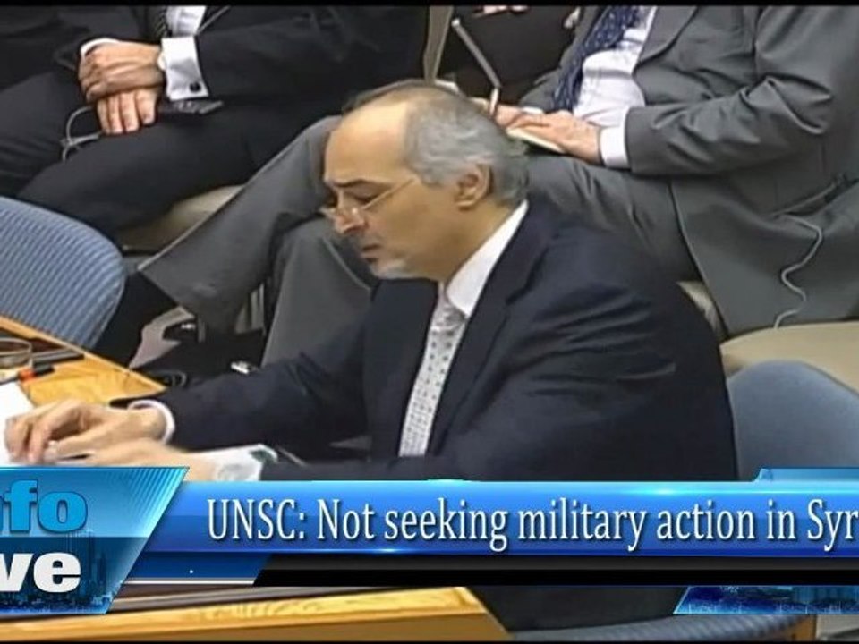 UNSC: Not seeking military action in Syria