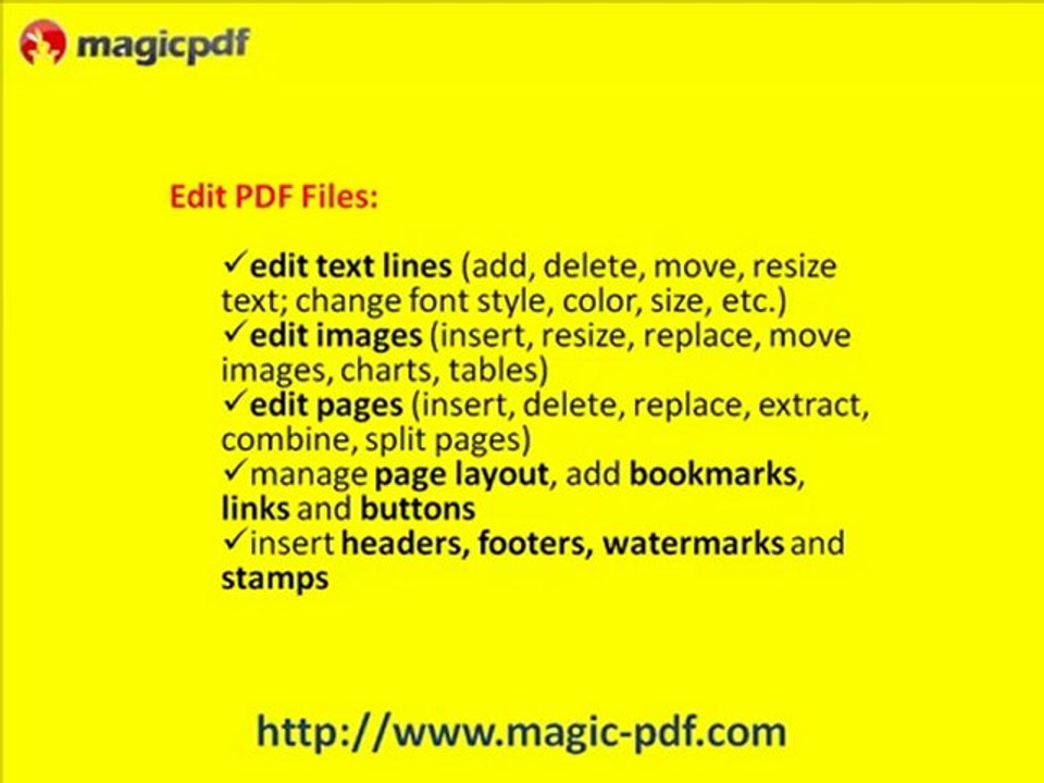 Magic PDF Editor : Convert, Create and Edit PDF Files!
