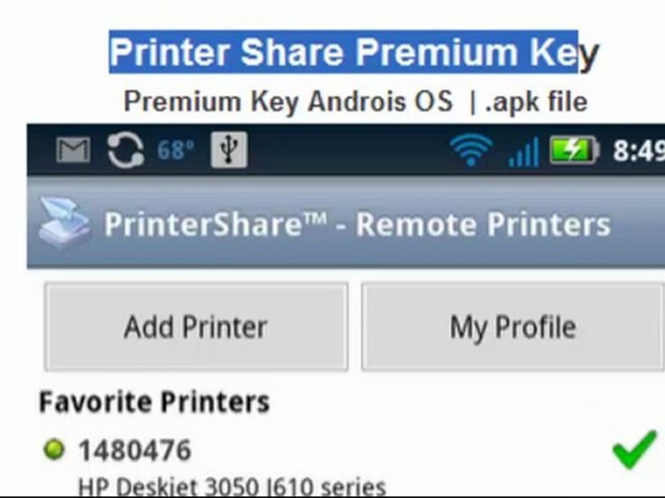 How to get printer Share Premium Key .apk for Free
