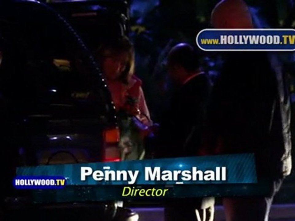 Dr. Dre and Penny Marshall spotted at the LA Lakers game