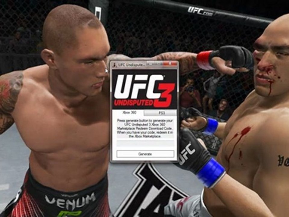 UFC Undisputed 3 PS3 Redeem Code Generator